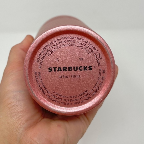 Starbucks Glitter Gradient Rose Gold Tumbler - Picture 3 of 4